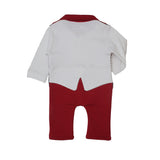 BABY BOY CHECK SUIT FULL ROMPER