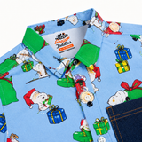 SKY BLUE DOODLE SHIRT