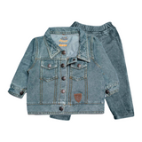 LYCRA KNITED DENIM PASTLE GREEN A/W JACKET