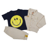 Smiley Face 3-pc set (Off-white)