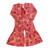 PINK PRINTED KURTI & GHARARA