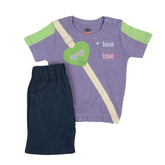 PURPLE SWEET GIRL 2-PC