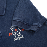 D.BLUE FADED DENIM LOOK POLO