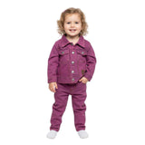 LYCRA KNITED DENIM BURGANDY A/W JACKET