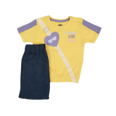 YELLOW SWEET GIRL 2-PC