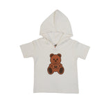 Bear Face hooded 3-pc set (Apple-green)