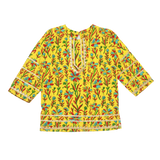 YELLOW PRINTED KURTI & GHARARA