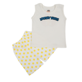 WHITE LOOVEY SANDO SET