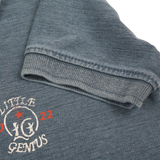 L.BLUE FADED DENIM LOOK POLO