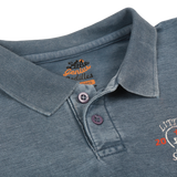 L.BLUE FADED DENIM LOOK POLO
