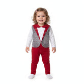 BABY CHECK SUIT FULL ROMPER