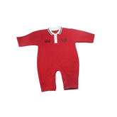 POLO ROMPER RED