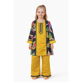 Top With Printed Cotton And Bottom With Mirror Less