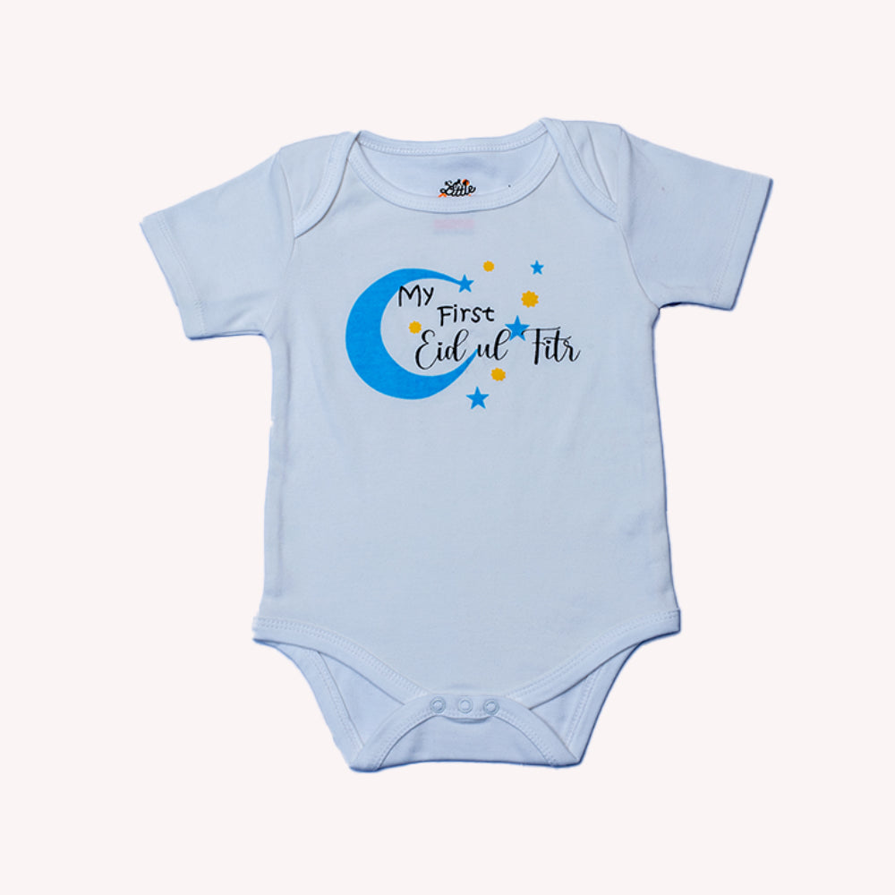 MY FIRST EID ROMPERS L.BLUE