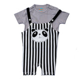 BEAR FACE DANGRI ROMPER GREY