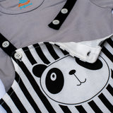 BEAR FACE DANGRI ROMPER GREY