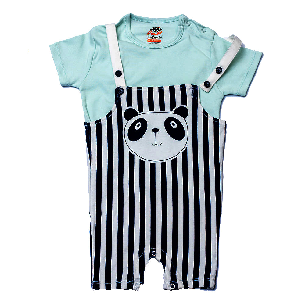 BEAR FACE DANGRI ROMPER MINT