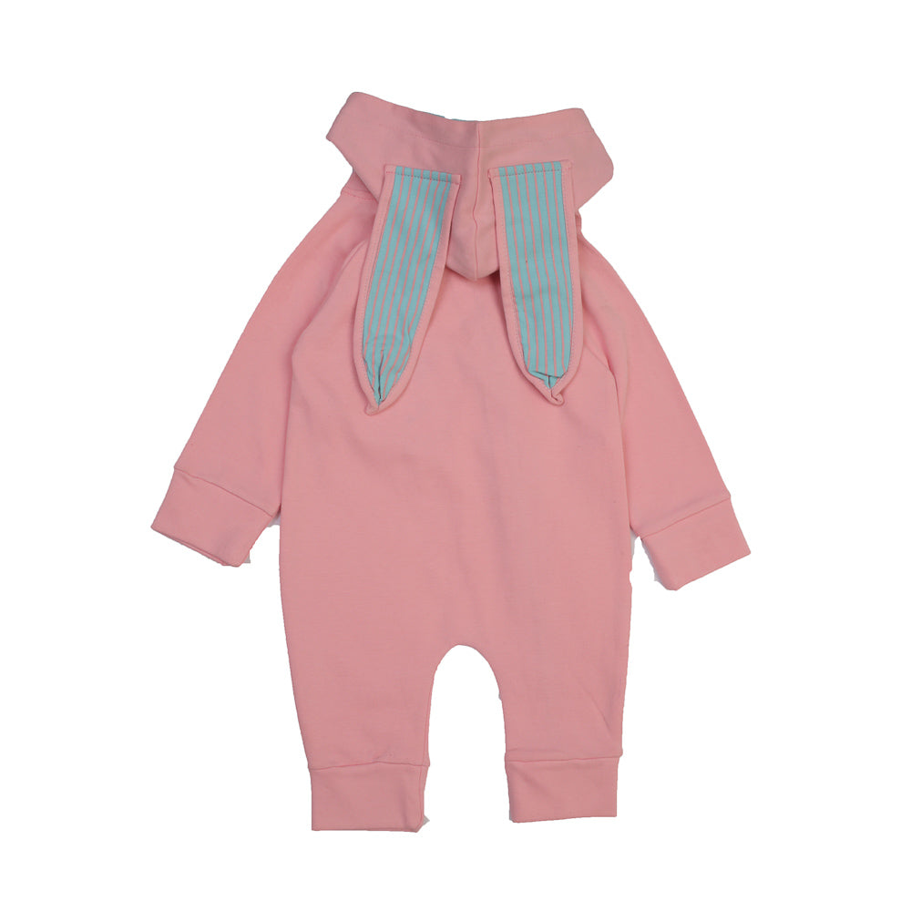 BABY GIRL BUNNY HOOD FULL ROMPER