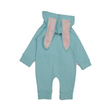 BABY BOY BUNNY HOOD FULL ROMPER