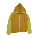 BOY'S RAGLAN ZIPPER HOODIE "LEMON CURRY"