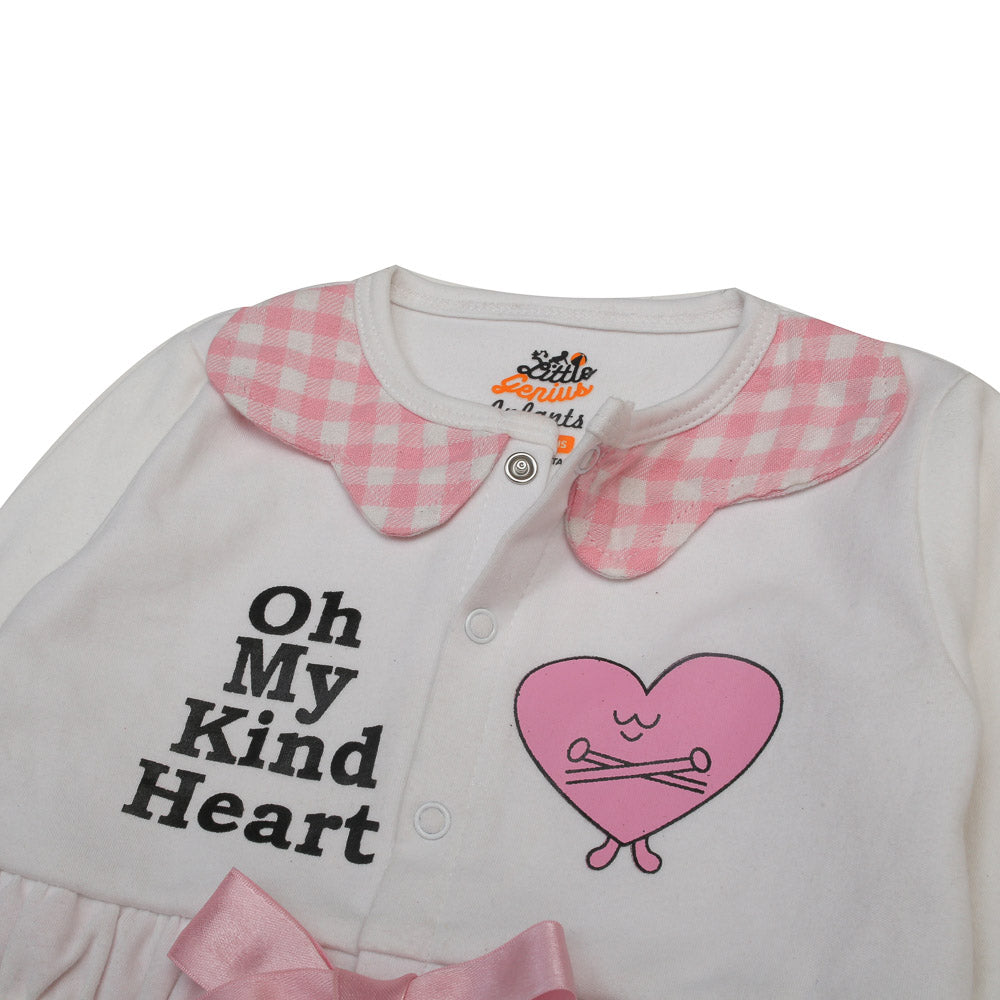 BABY GIRL KIND HEART FULL ROMPER