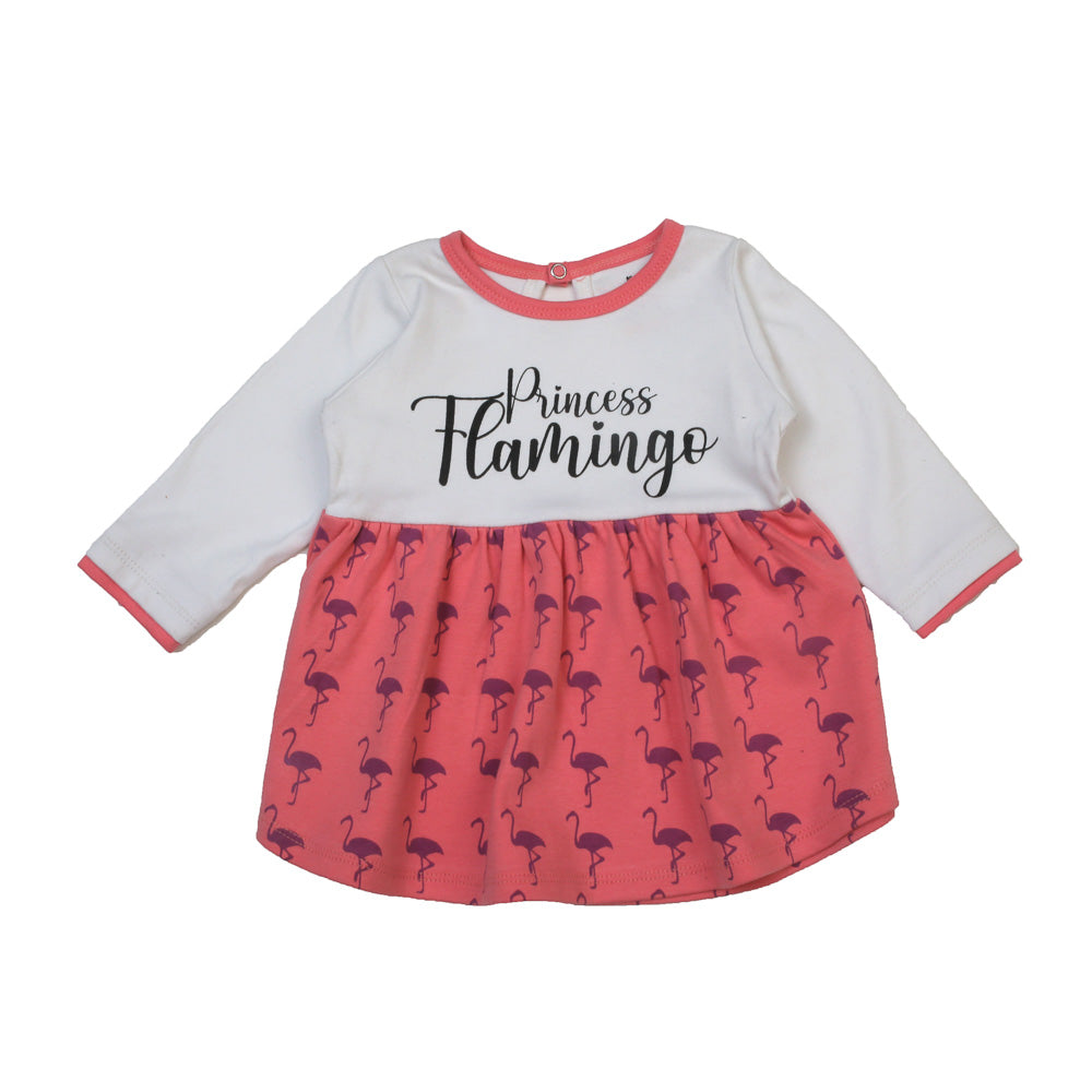 BABY GIRL PRINCESSS FLAMINGO'S FROCK