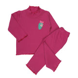 BABY GIRL WINTER FUSHIA PURPLE 2PC SET