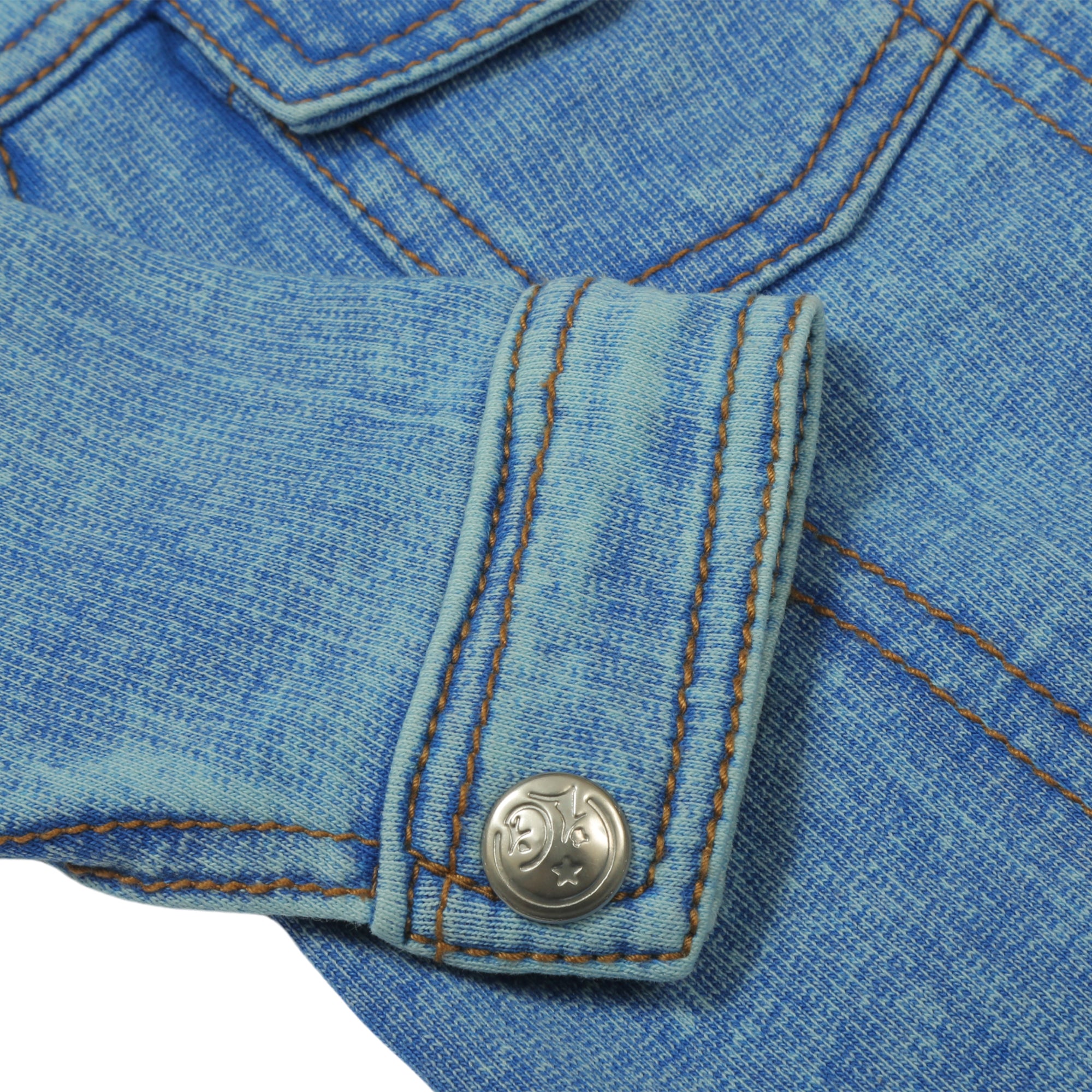 JACKET SET KNITED DENIM STONE BLUE