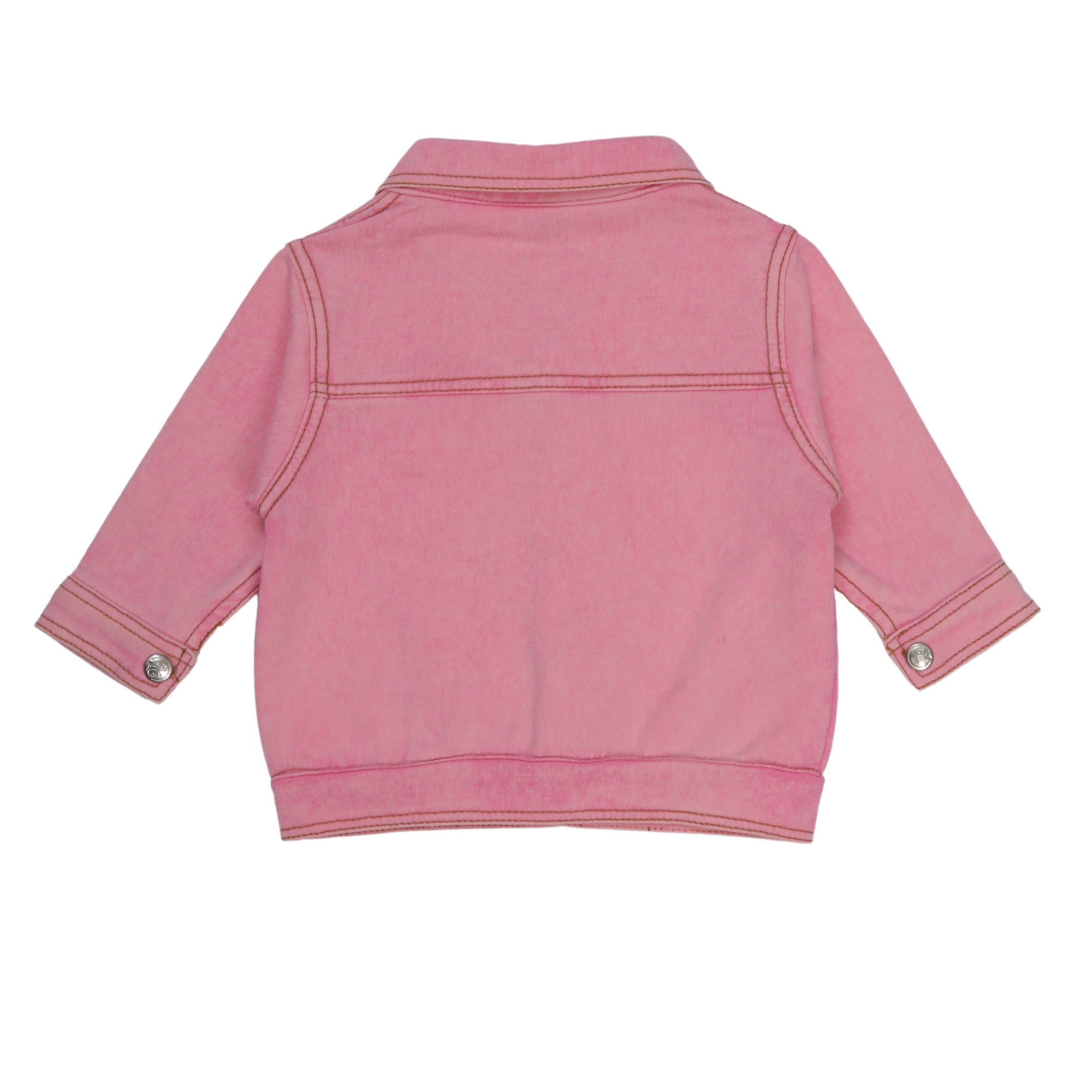 JACKET SET KNITED DINIM CANDY PINK