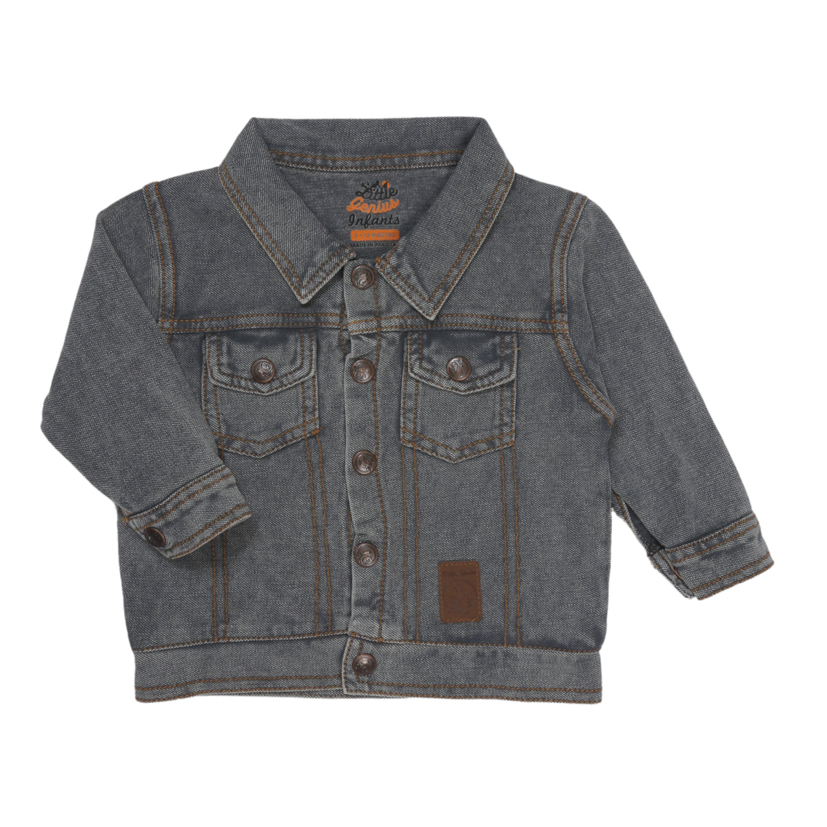 KNITED DENIM JACKET LIGHT BLACK