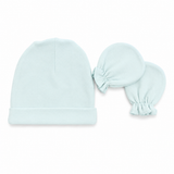 L. BLUE NEWBORN ROMPER BABY SET
