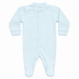 L. BLUE NEWBORN ROMPER BABY SET