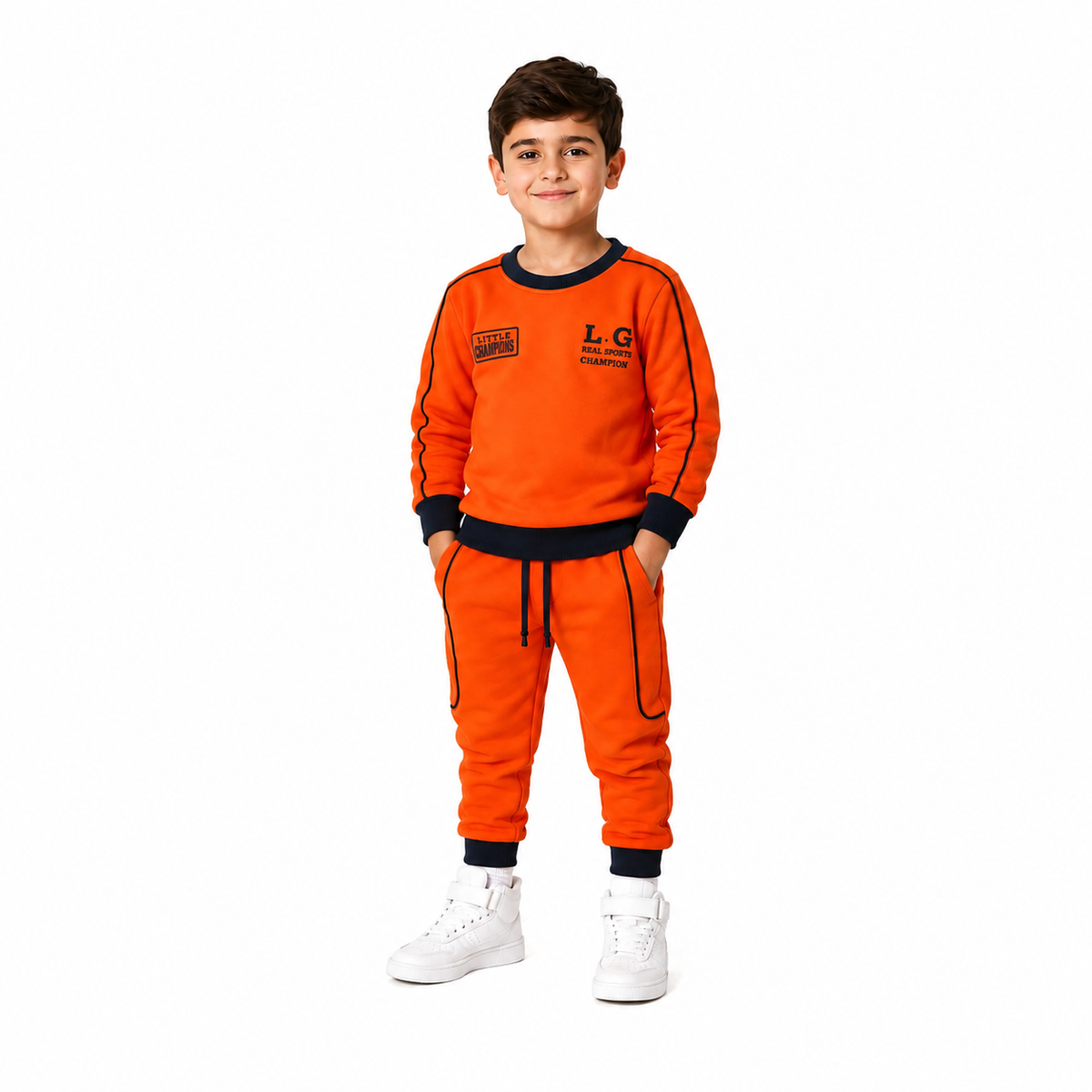REAL SPORT SWEAT-SET(ORANGE)