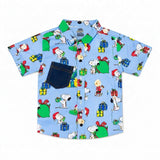 SKY BLUE DOODLE SHIRT