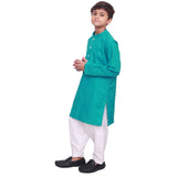 SEA GREEN EMBROIDED KURTA SHALWAR