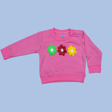 WINTER FLOWER PINK SWEAT SET