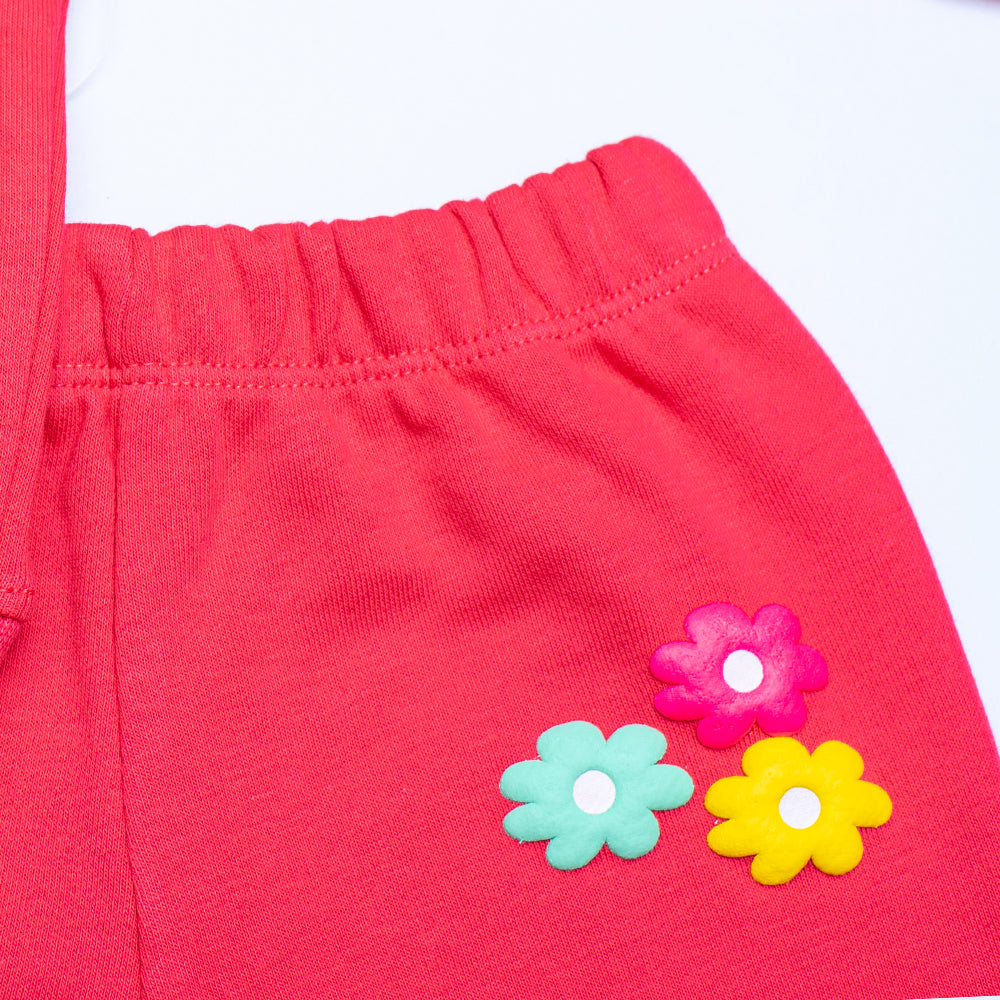 WINTER FLOWER HOT PINK SWEAT SET