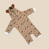 WINTER BEAR BEIGH ROMPER