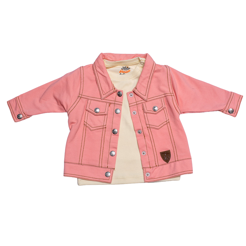 LYCRA KNITED DENIM PEACH JACKET