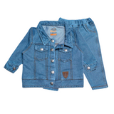 LYCRA KNITED DENIM STONE BLUE A/W JACKET