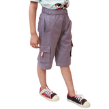 GREY CARGO SHORTS