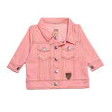 LYCRA KNITED DENIM PEACH JACKET