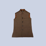 BROWN VEST COAT