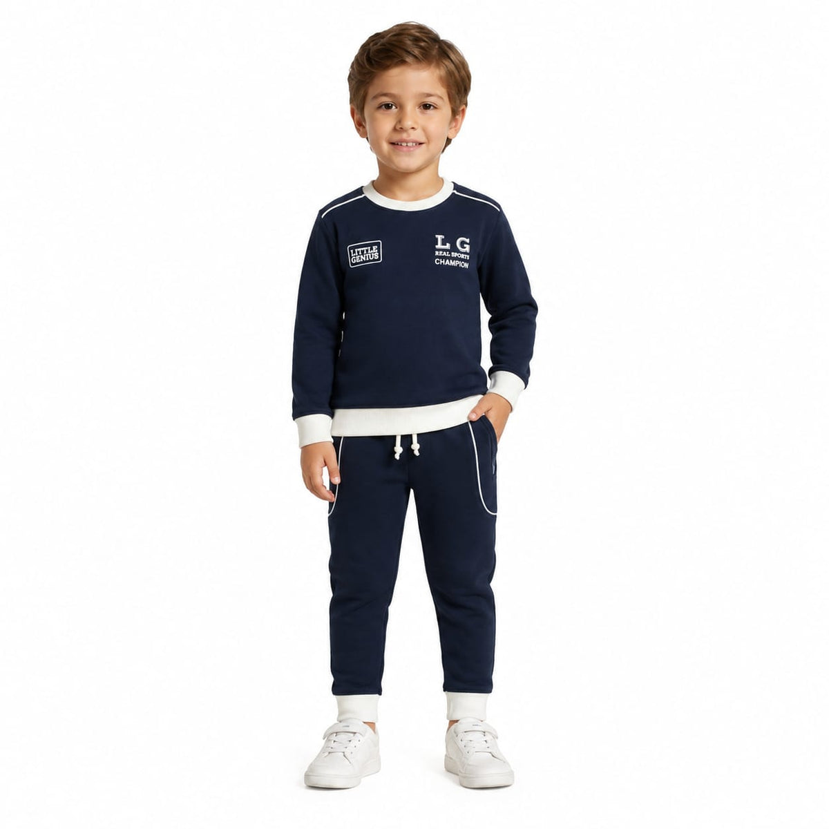 REAL SPORTS SWEAT-SET(NAVY)