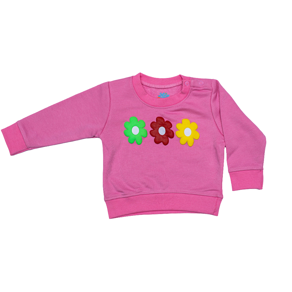 WINTER FLOWER PINK SWEAT SET