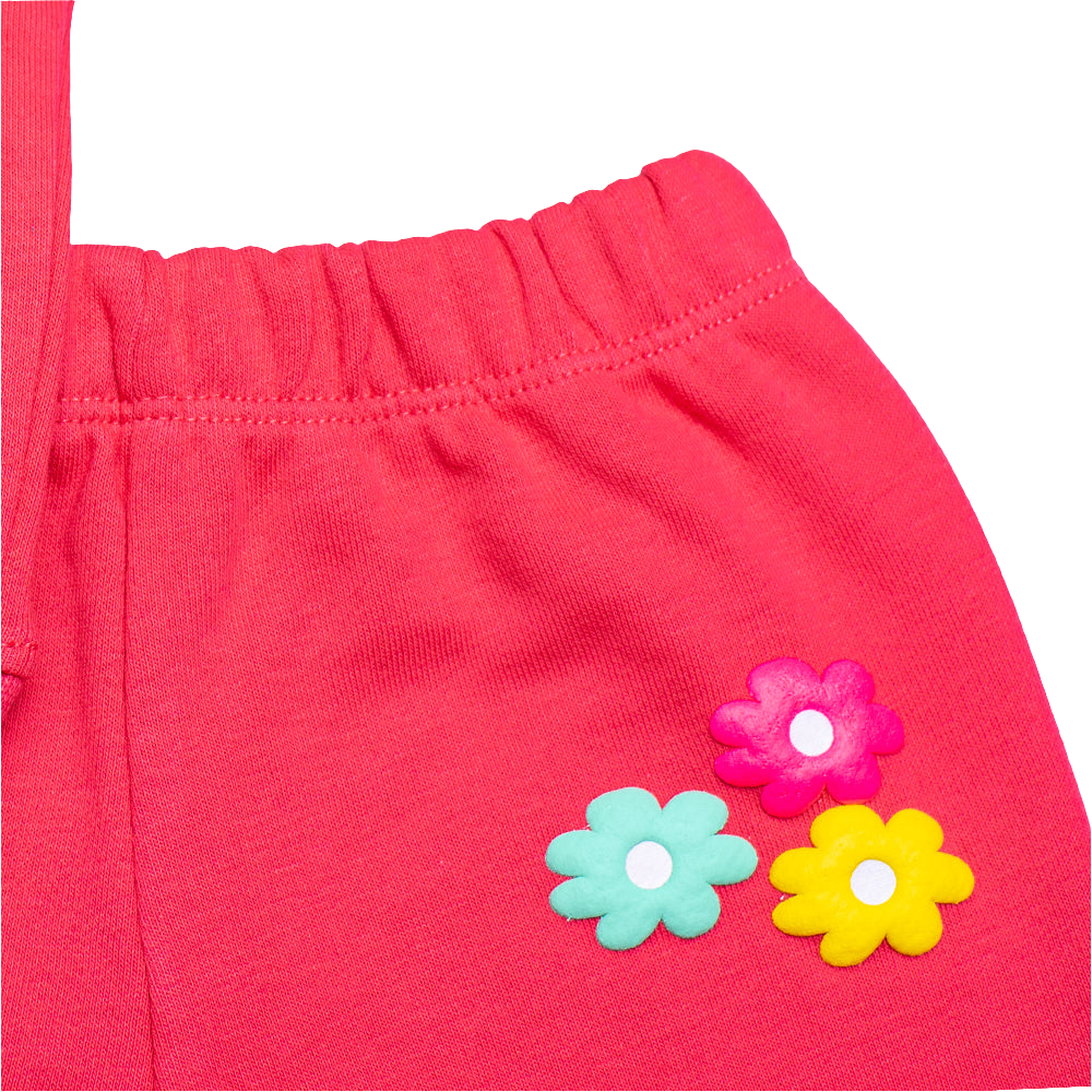 WINTER FLOWER HOT PINK SWEAT SET