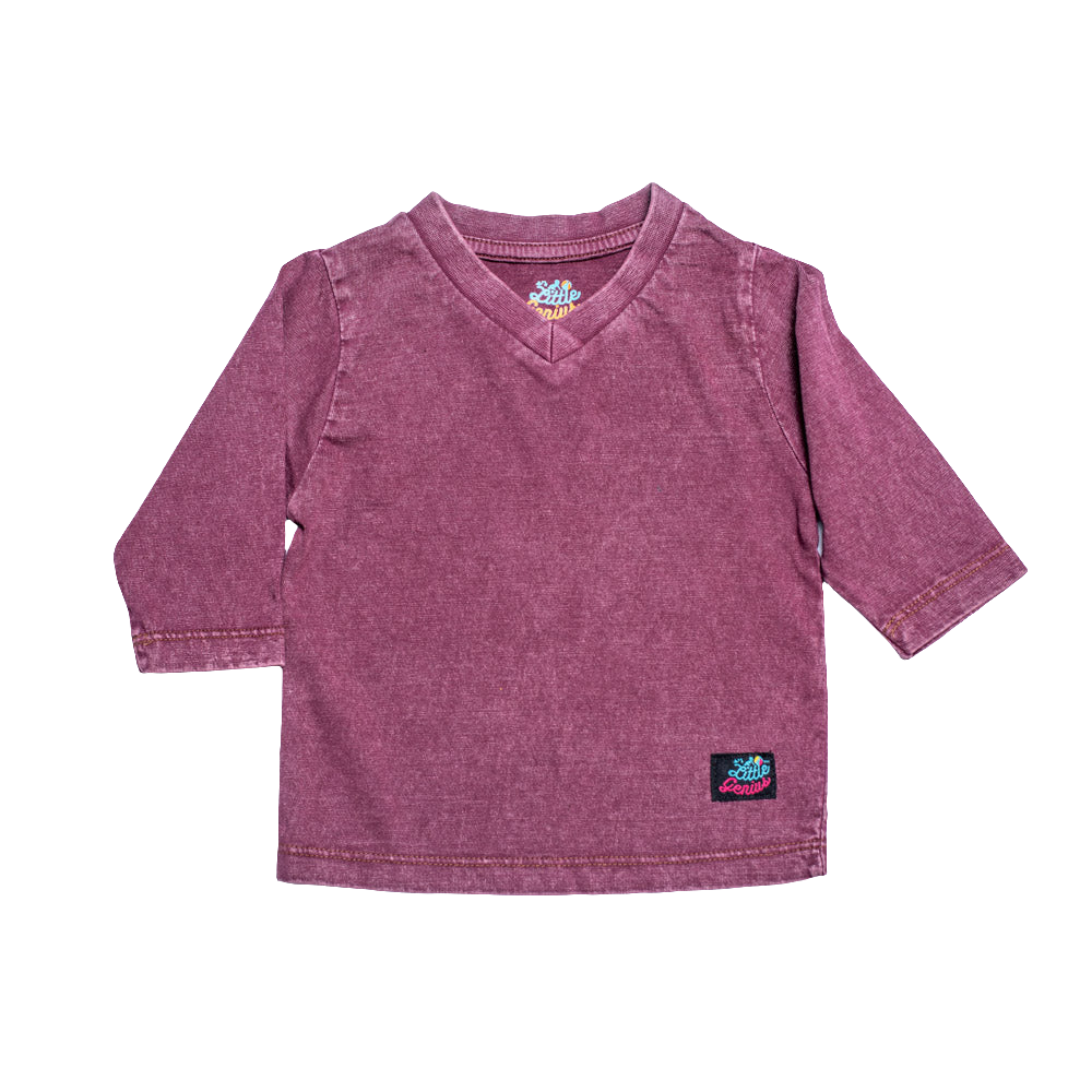 V NECK TEE SHIRT L. SLV