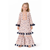 Multi Color Floral printed Standarad Kurti and Gharara