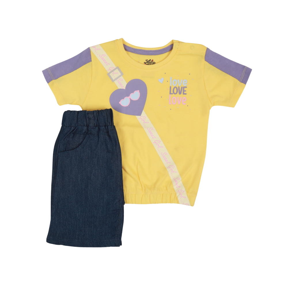YELLOW SWEET GIRL 2-PC