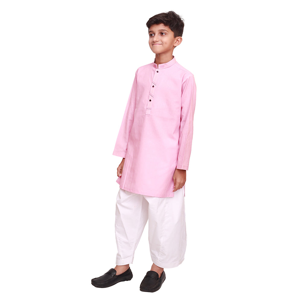 LIGHT PINK EMBROIDED KURTA SHALWAR